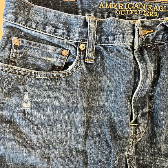 American 🦅 Eagle Jeans Relaxed Straight 31x32 - Picture 4 of 10